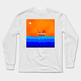 Man in the boat Long Sleeve T-Shirt